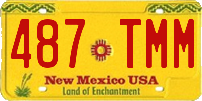 NM license plate 487TMM