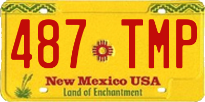 NM license plate 487TMP