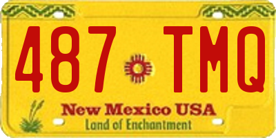 NM license plate 487TMQ
