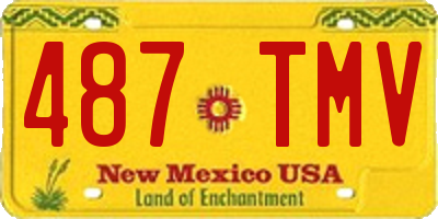 NM license plate 487TMV