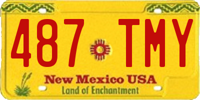 NM license plate 487TMY