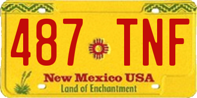 NM license plate 487TNF