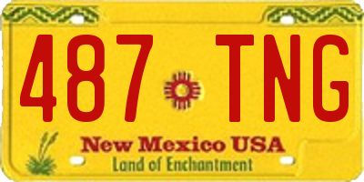 NM license plate 487TNG