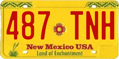 NM license plate 487TNH