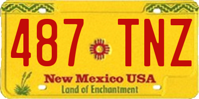 NM license plate 487TNZ