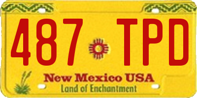 NM license plate 487TPD