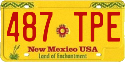NM license plate 487TPE