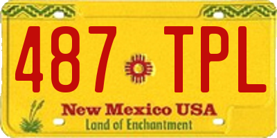 NM license plate 487TPL