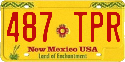 NM license plate 487TPR