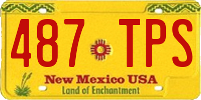 NM license plate 487TPS