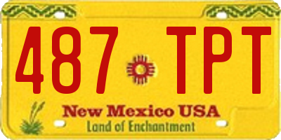 NM license plate 487TPT