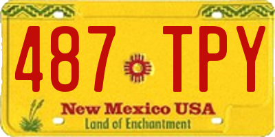 NM license plate 487TPY