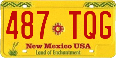 NM license plate 487TQG
