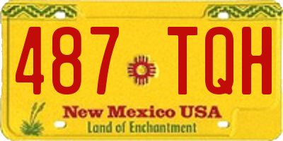 NM license plate 487TQH