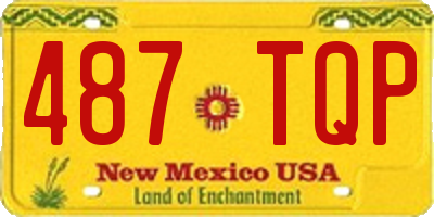 NM license plate 487TQP