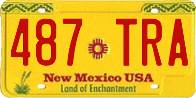 NM license plate 487TRA