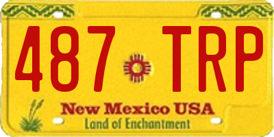 NM license plate 487TRP