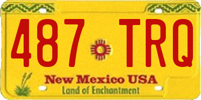 NM license plate 487TRQ