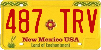NM license plate 487TRV