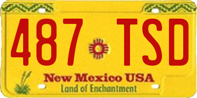 NM license plate 487TSD