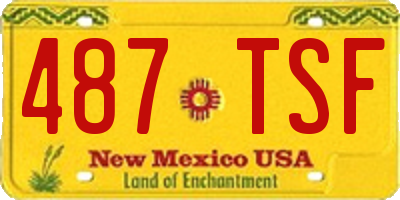 NM license plate 487TSF