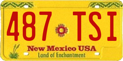 NM license plate 487TSI