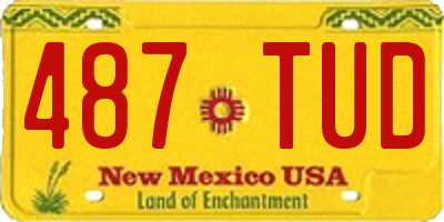 NM license plate 487TUD