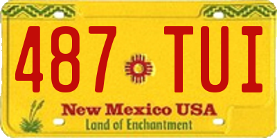 NM license plate 487TUI