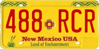 NM license plate 488RCR