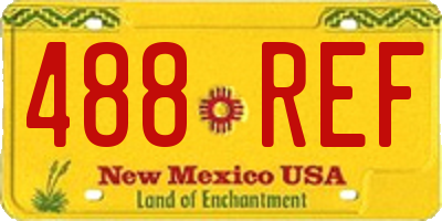 NM license plate 488REF