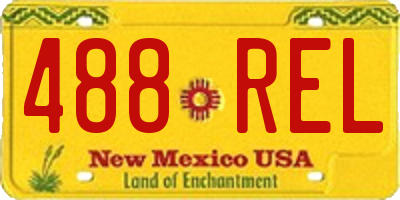 NM license plate 488REL