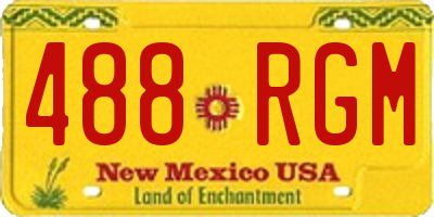 NM license plate 488RGM