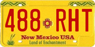 NM license plate 488RHT