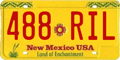 NM license plate 488RIL