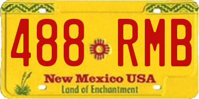 NM license plate 488RMB