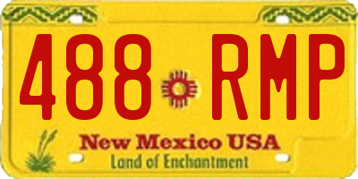 NM license plate 488RMP