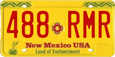 NM license plate 488RMR