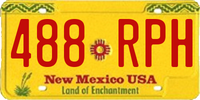 NM license plate 488RPH