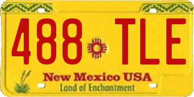 NM license plate 488TLE