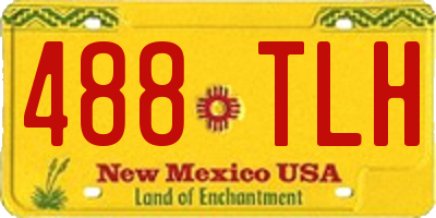 NM license plate 488TLH