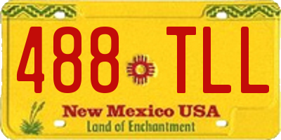 NM license plate 488TLL