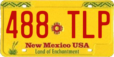 NM license plate 488TLP
