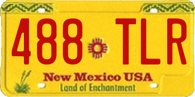 NM license plate 488TLR