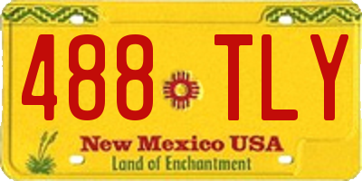 NM license plate 488TLY