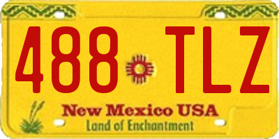 NM license plate 488TLZ