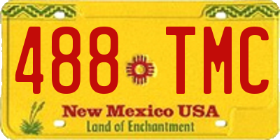 NM license plate 488TMC