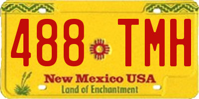 NM license plate 488TMH