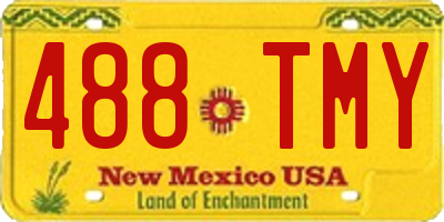 NM license plate 488TMY