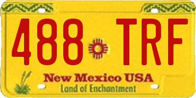 NM license plate 488TRF