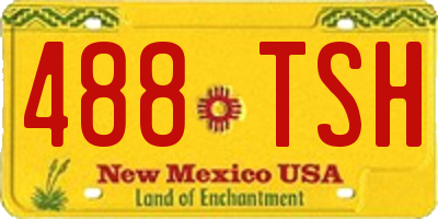 NM license plate 488TSH